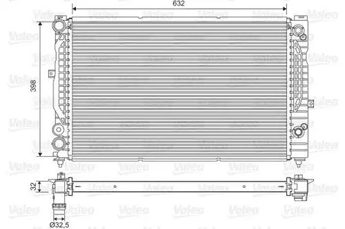 воден радиатор VALEO 734752