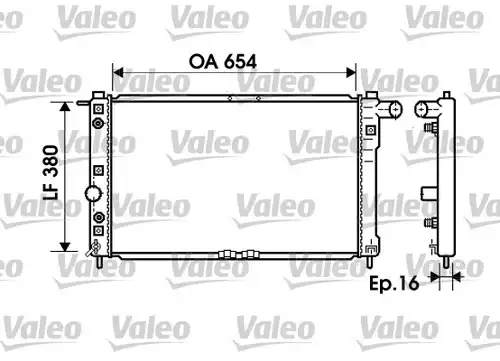 воден радиатор VALEO 734765