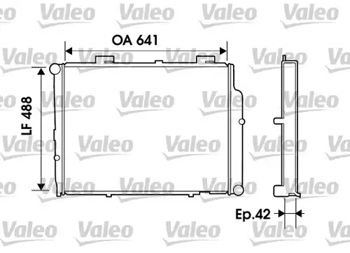 воден радиатор VALEO 734803