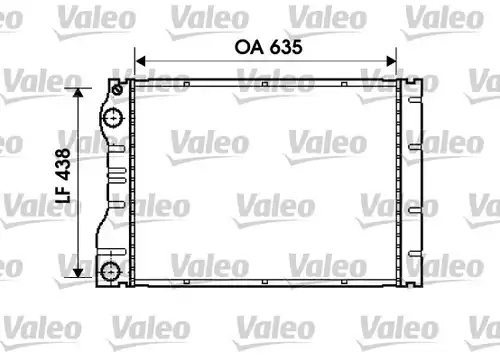 воден радиатор VALEO 734828