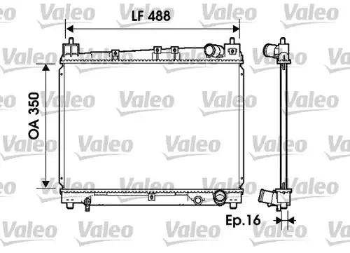 воден радиатор VALEO 734840