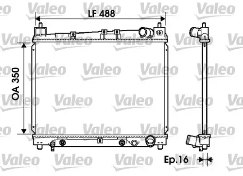 воден радиатор VALEO 734841