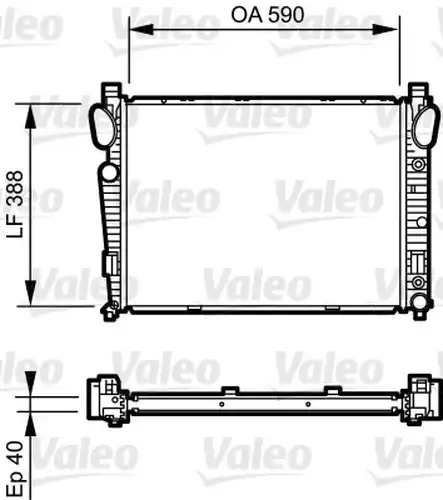 воден радиатор VALEO 734855