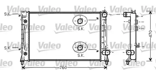 воден радиатор VALEO 734859