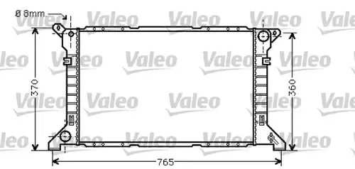 воден радиатор VALEO 734862