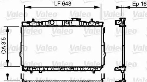 воден радиатор VALEO 734903