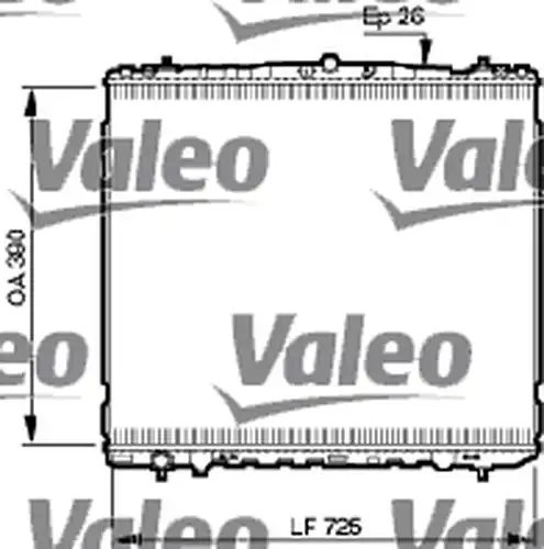 воден радиатор VALEO 734905