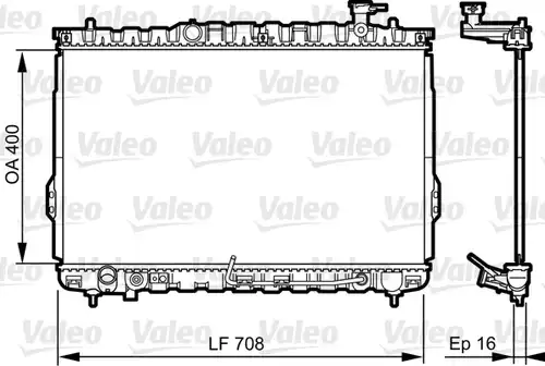 воден радиатор VALEO 734909
