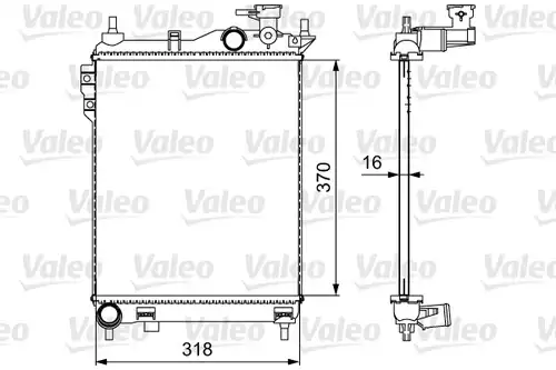 воден радиатор VALEO 734910