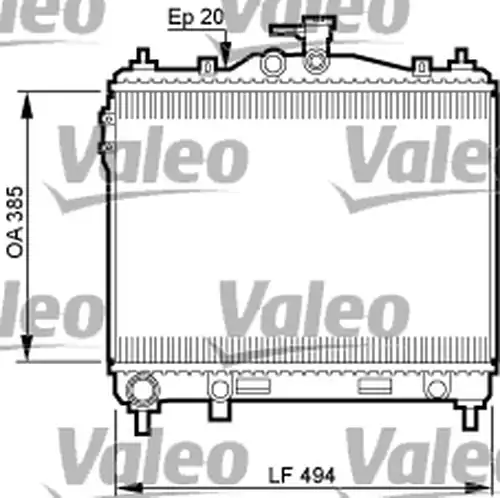 воден радиатор VALEO 734912