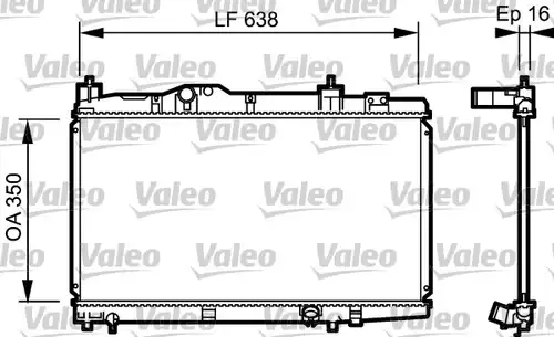 воден радиатор VALEO 734916