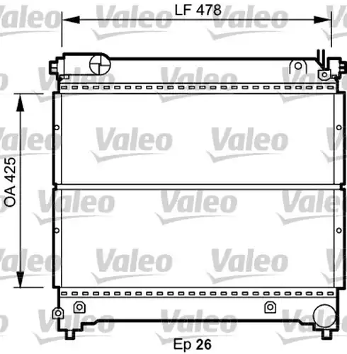 воден радиатор VALEO 734918