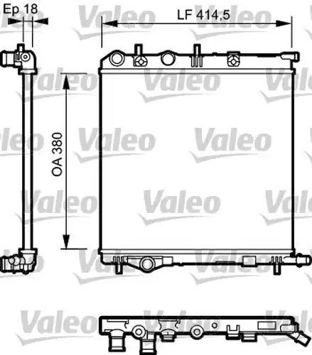 воден радиатор VALEO 734921