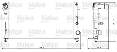 воден радиатор VALEO 734924
