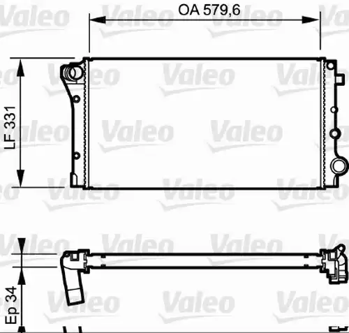 воден радиатор VALEO 734932