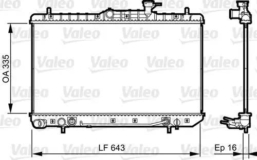 воден радиатор VALEO 734960
