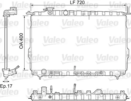 воден радиатор VALEO 734974