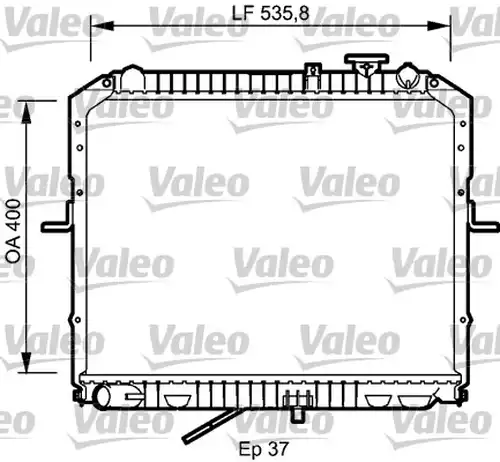 воден радиатор VALEO 734990