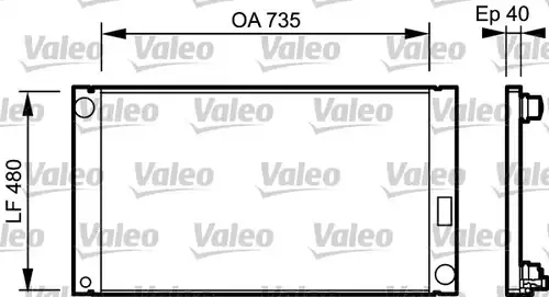 воден радиатор VALEO 735033