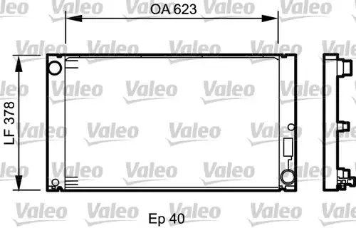 воден радиатор VALEO 735034