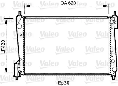 воден радиатор VALEO 735040