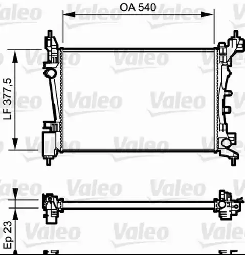 воден радиатор VALEO 735042