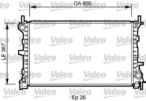 воден радиатор VALEO 735046
