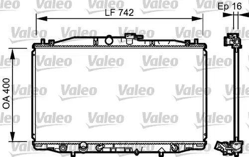 воден радиатор VALEO 735049