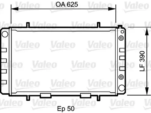 воден радиатор VALEO 735052