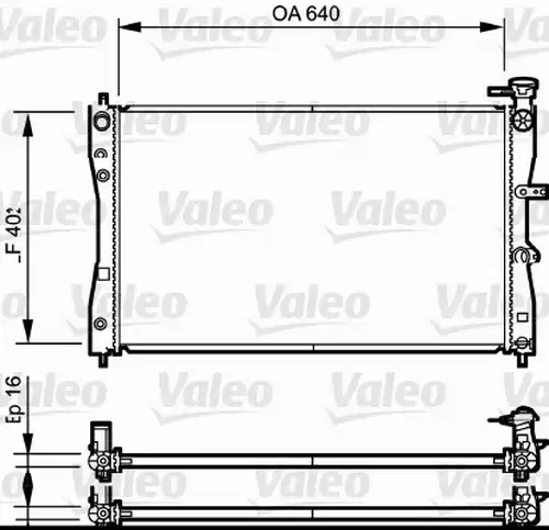 воден радиатор VALEO 735055
