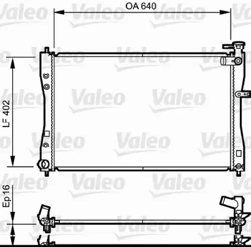 воден радиатор VALEO 735057