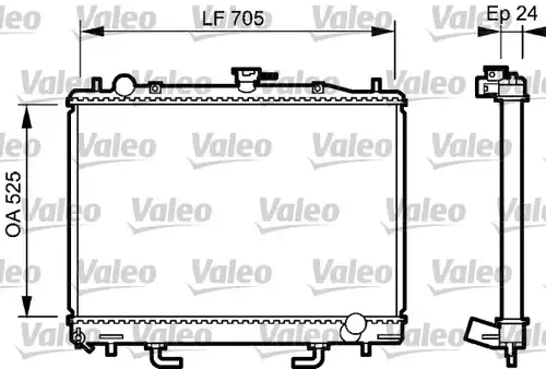 воден радиатор VALEO 735058