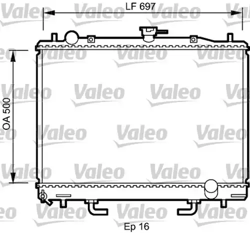 воден радиатор VALEO 735059