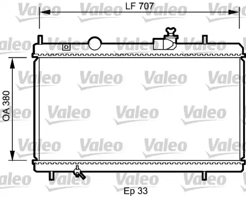 воден радиатор VALEO 735068