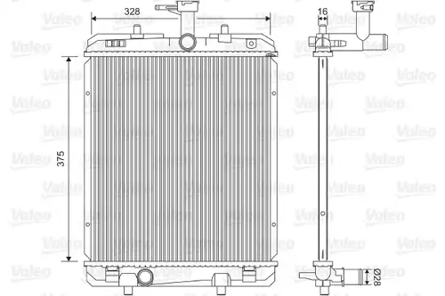 воден радиатор VALEO 735069