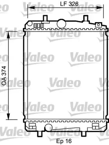 воден радиатор VALEO 735070