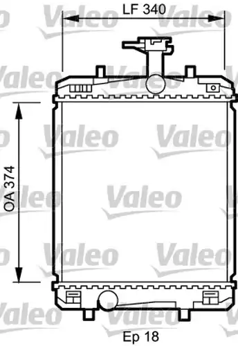 воден радиатор VALEO 735072