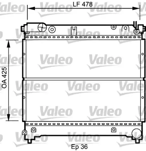 воден радиатор VALEO 735073