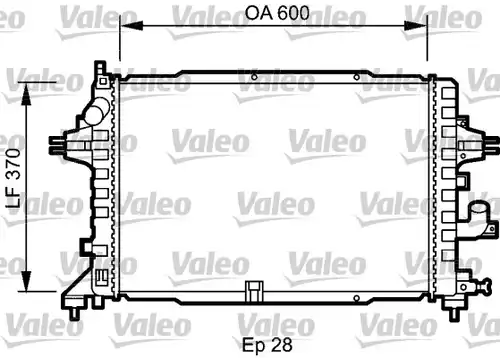 воден радиатор VALEO 735080