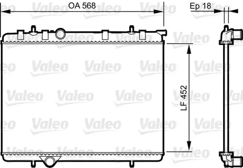воден радиатор VALEO 735090