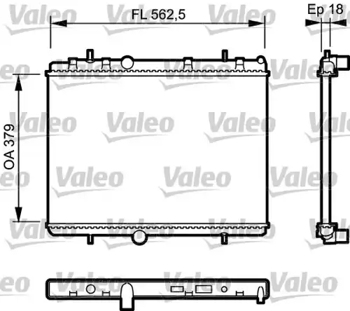 воден радиатор VALEO 735091