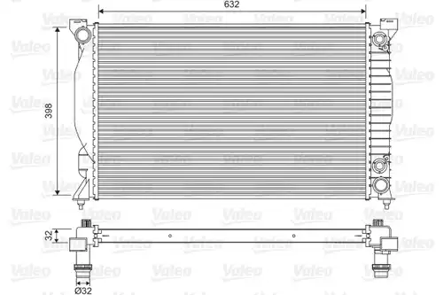 воден радиатор VALEO 735093