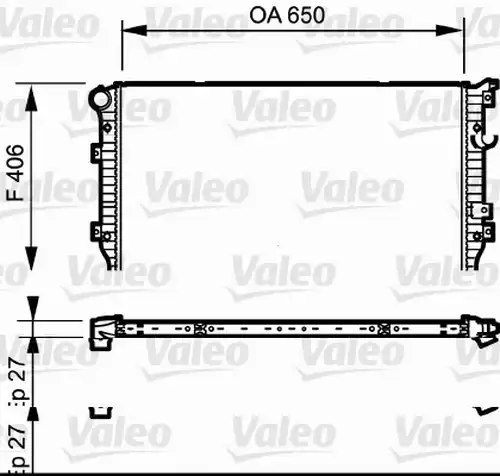 воден радиатор VALEO 735133