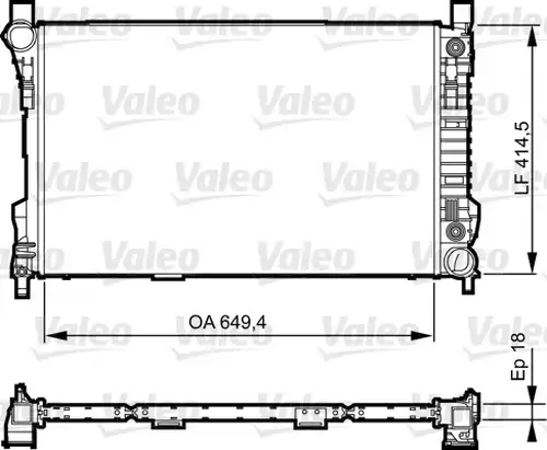 воден радиатор VALEO 735144