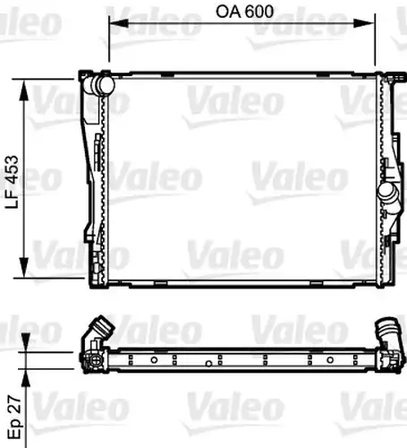 воден радиатор VALEO 735166