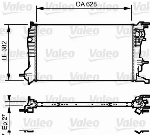 воден радиатор VALEO 735185