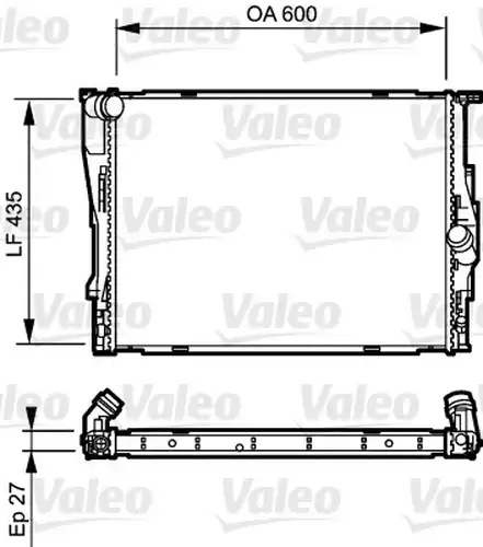 воден радиатор VALEO 735194
