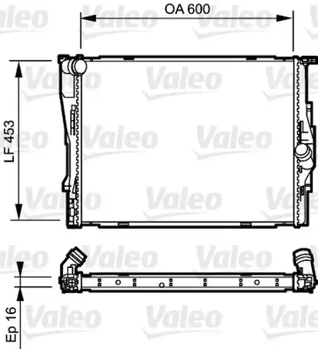 воден радиатор VALEO 735195