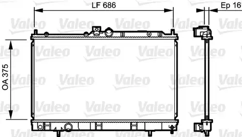 воден радиатор VALEO 735198