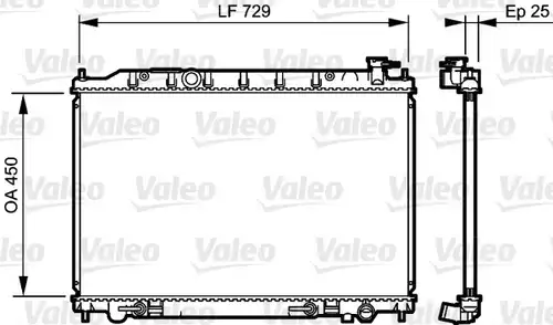 воден радиатор VALEO 735204